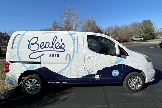 beale's beer full van wrap