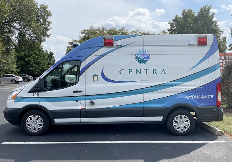 centra ambulance partrial wrap