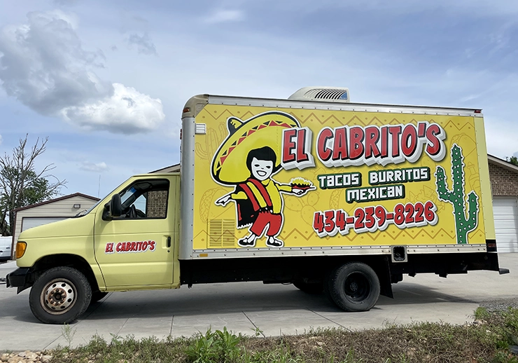 el cabrito's food truck wrap