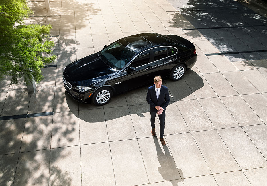 car with llumar window film looking stylish